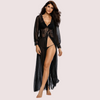 Romantic Sheer Elegance Black Nightgown