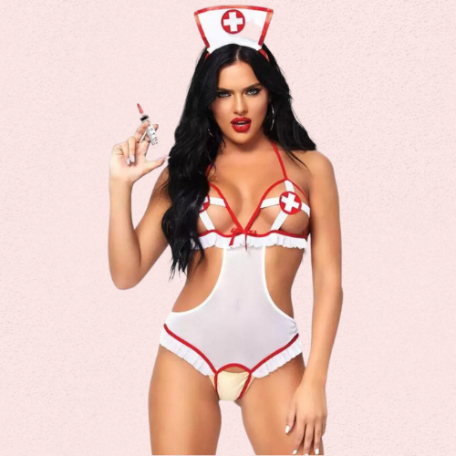 French Daina Hospital Honey Costume with Luxury Panty Gift