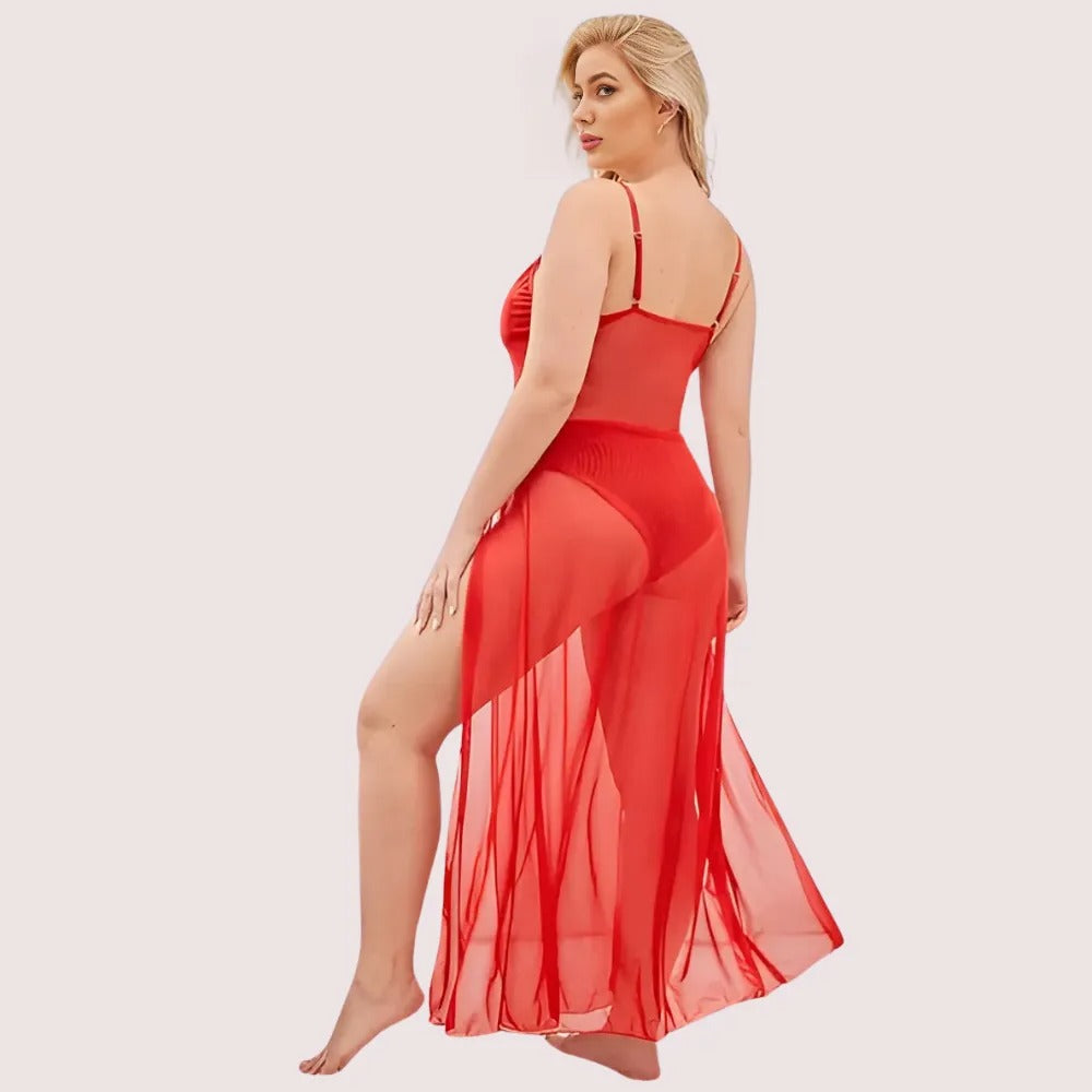 Soft Elegant Lace Seductive Nightgown