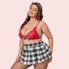 French Daina Sexy Schoolgirl Roleplay Costume with Luxury Panty Gift