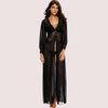 Romantic Sheer Elegance Black Nightgown
