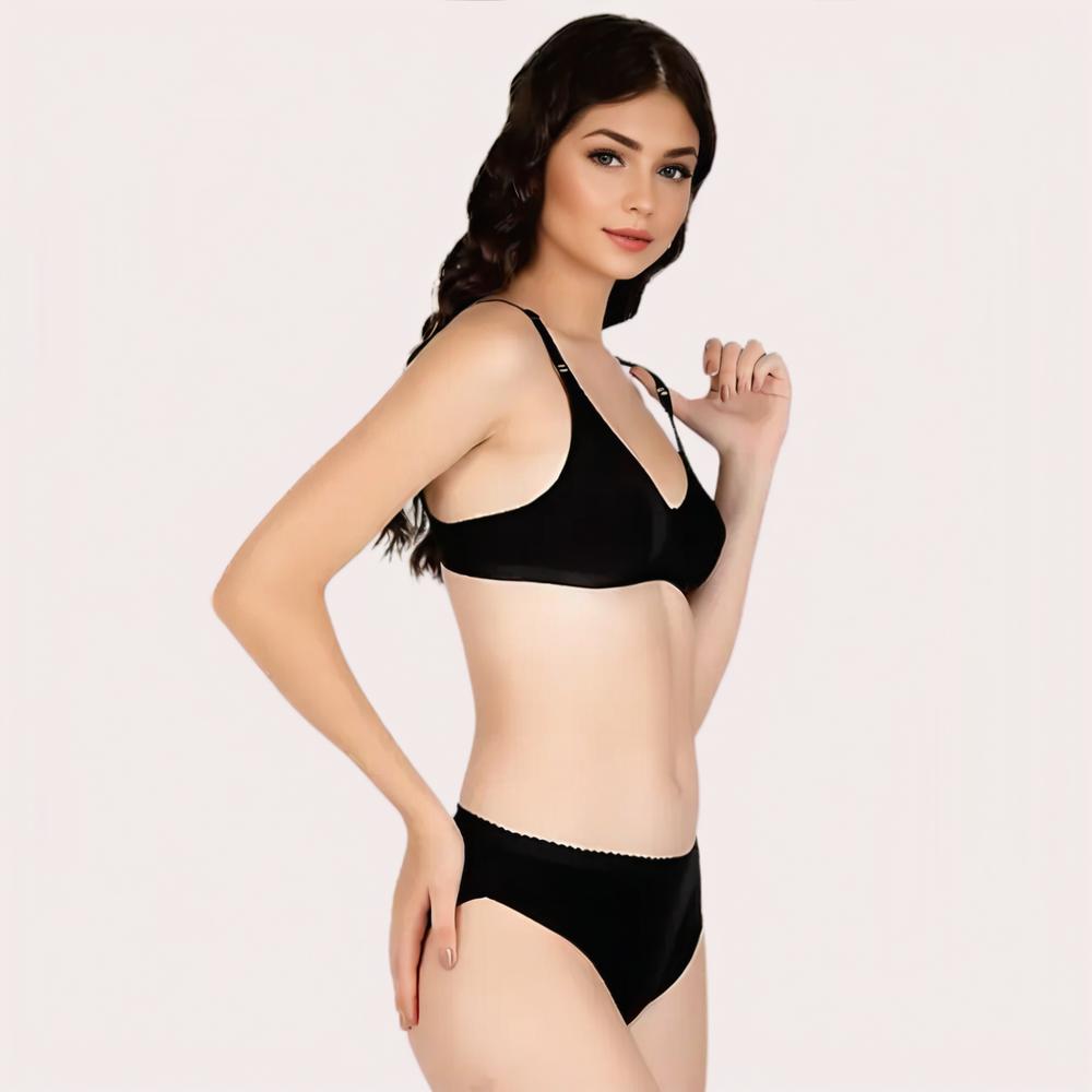 French Daina Essential Black: 2 Bras and 2 Panties Combo Set
