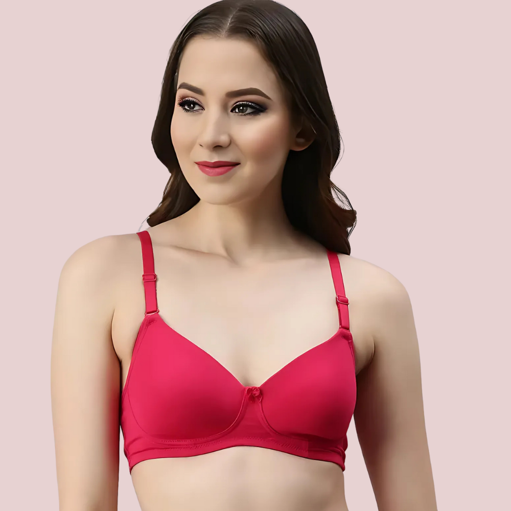 Passion Plunge – Red Seamless Padded Bra